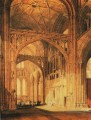 Intérieur de la cathédrale de Salisbury romantique Turner